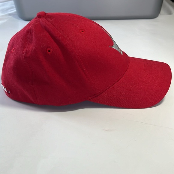 Paul Jr baseball hat SIGNED motorcycle american chopper red solid back size S/M - Picture 8 of 13